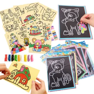 Imagen informativa: Tarjetas de pintura de arena aprendizaje educativo y creativos | Tiendafiable