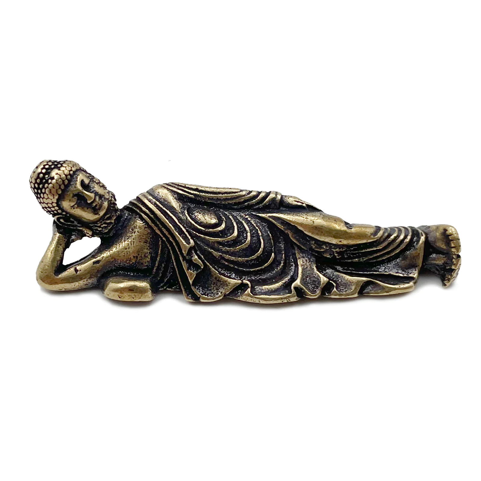 Efigie De Buda Dormido De Cobre Un Majestuoso Artefacto