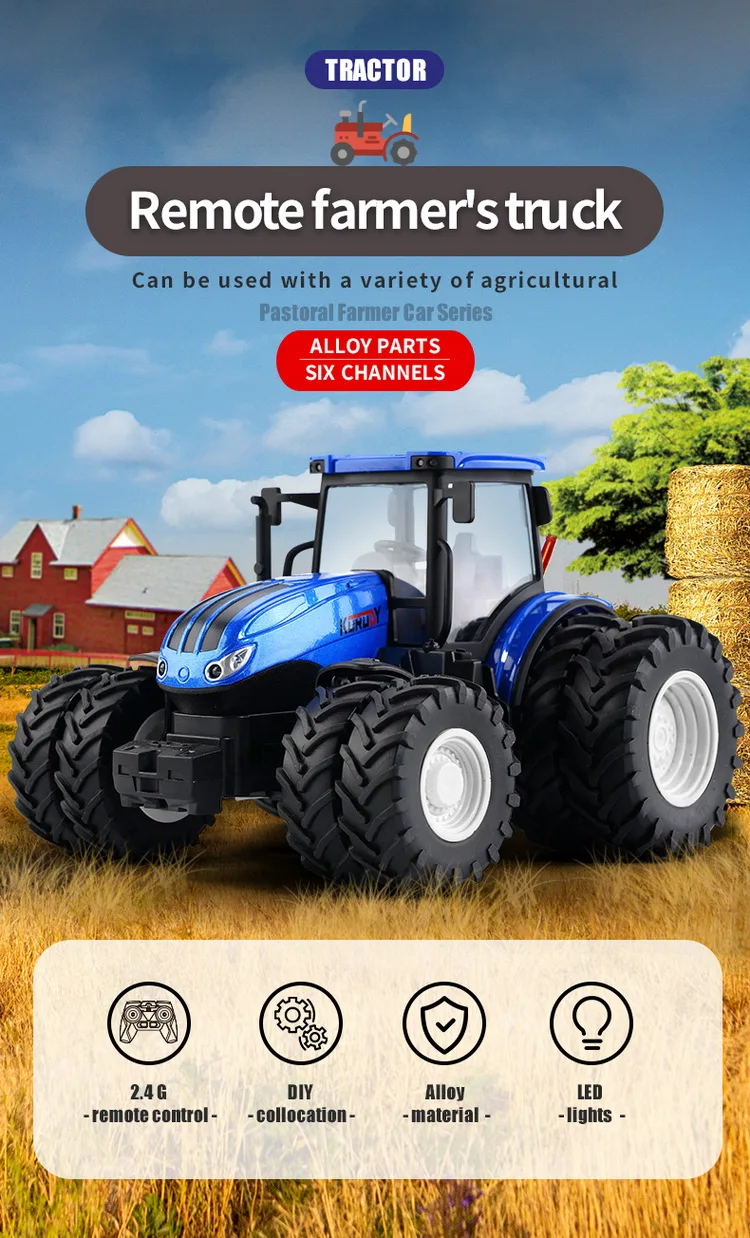 Tractor Con Control Remoto Genial Para Niños Tractor Con Control Remoto Genial Para Niños
