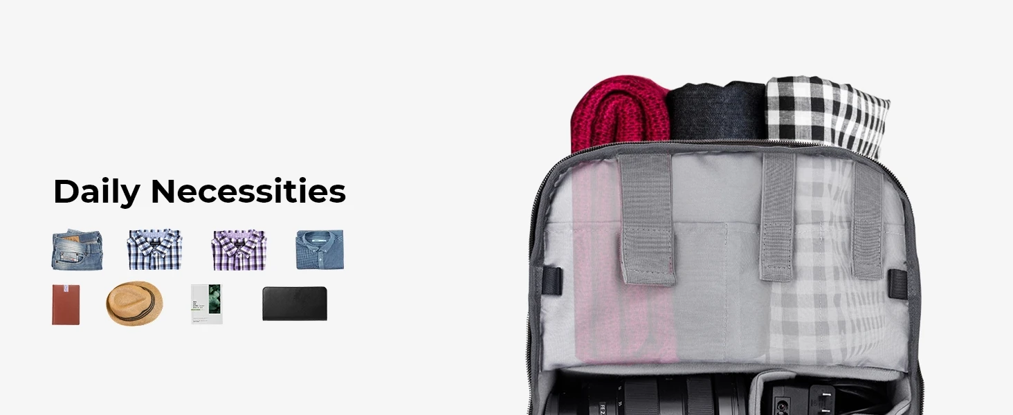 Mochila de viaje ergonómica para cámaras: el compañero perfecto para tus aventuras al aire libre con trípode integrado para Sony, Canon y Nikon.
