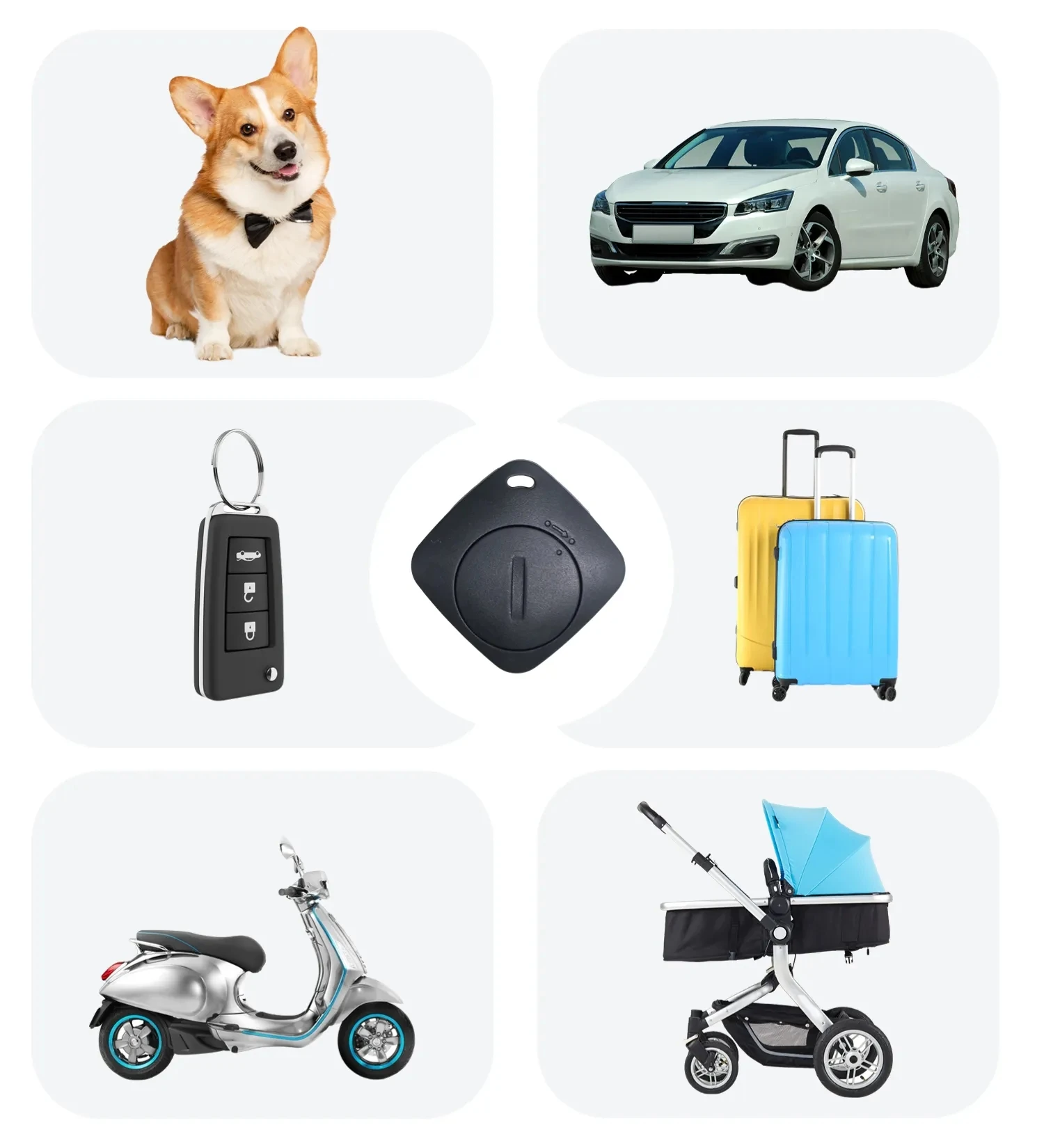 Rastreador GPS Inteligente con Bluetooth para Mascotas