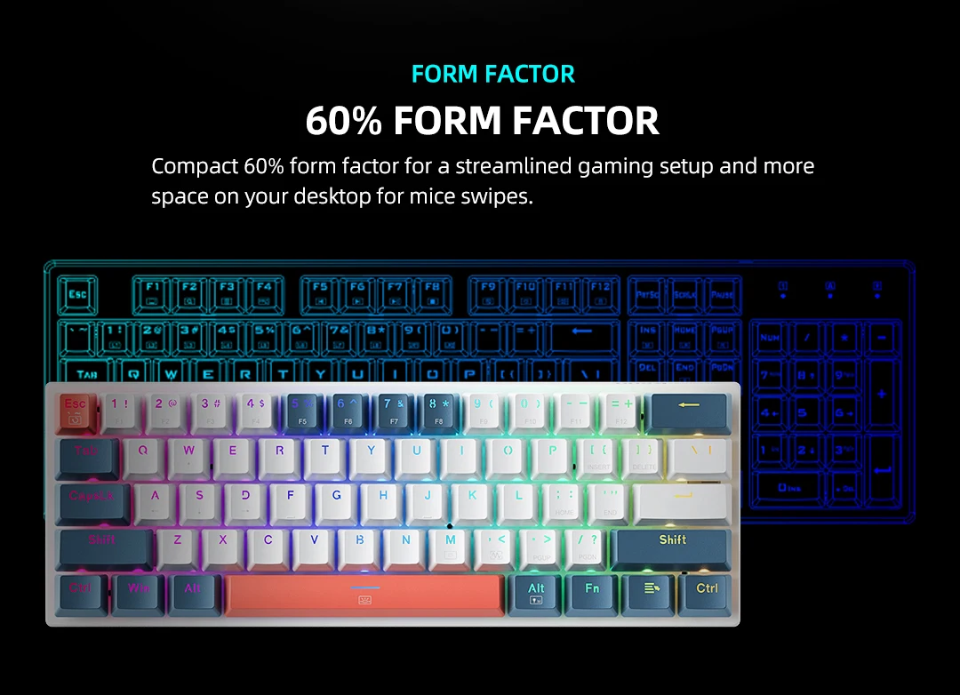 Hermoso Teclado Para Juegos Mecánico Machenike