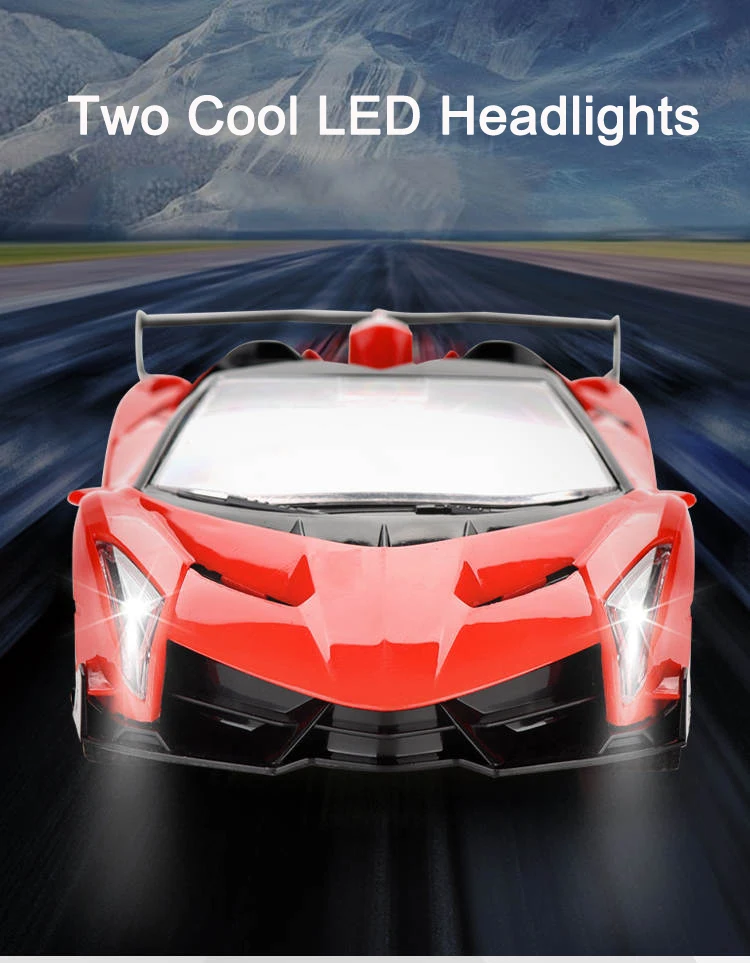 Mágico Auto A Control Remoto Con Luz Led