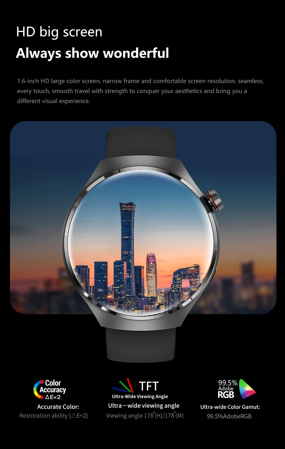 Cautivador Reloj Inteligente Resistente al Agua para Hombre