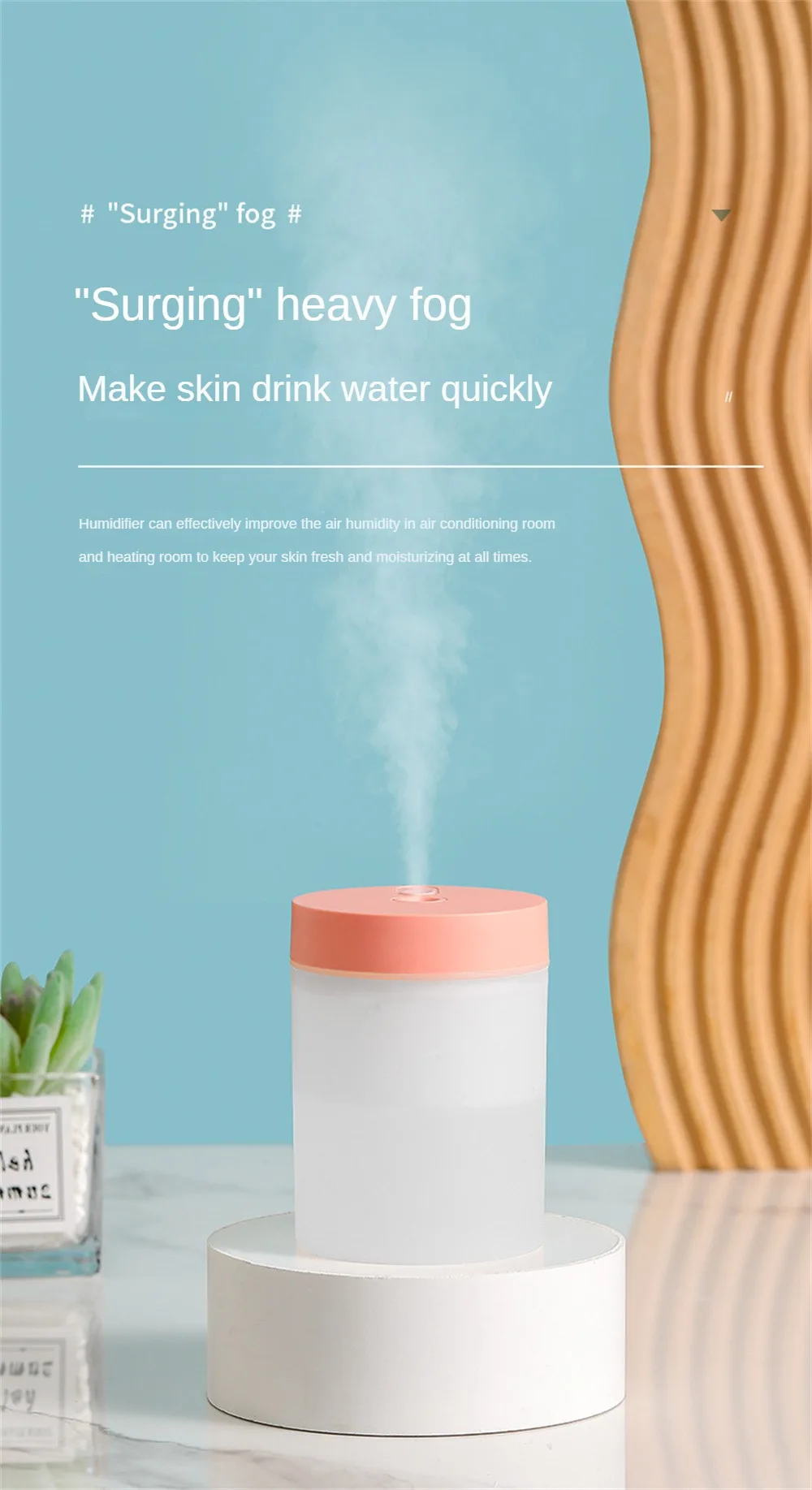 Humidificador de Aire Portátil Ultra Silencioso