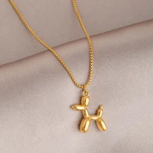 Imagen informativa: Collar con colgante de perro con globo de caniche bonito | Tiendafiable