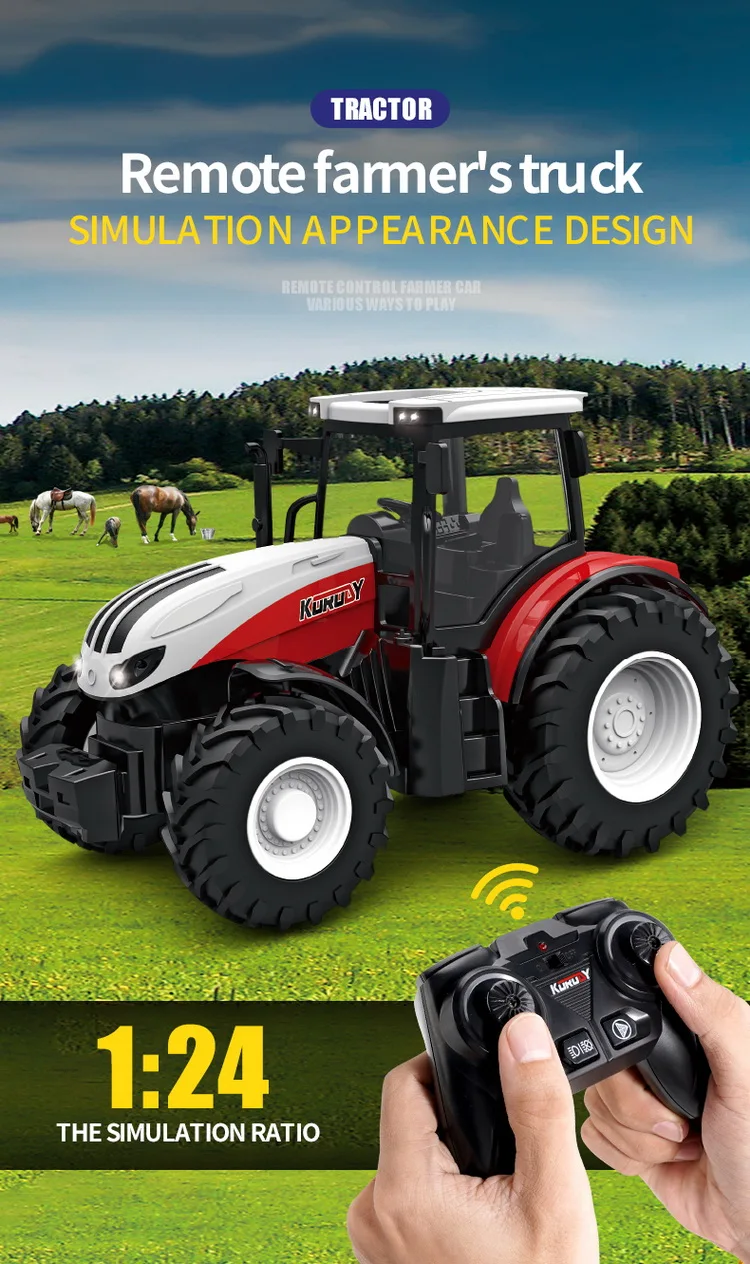 Tractor Con Control Remoto Genial Para Niños Tractor Con Control Remoto Genial Para Niños
