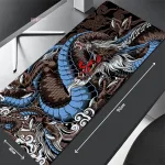 Nuevo Alfombrilla Gamer Premium En Blanco Y Negro