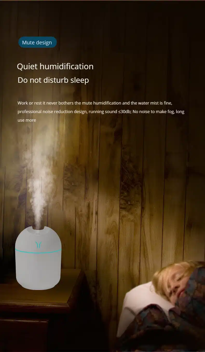 Transformador Mini Humidificador de Aire Portátil para Hogar