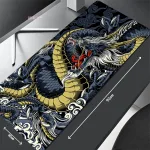 Nuevo Alfombrilla Gamer Premium En Blanco Y Negro