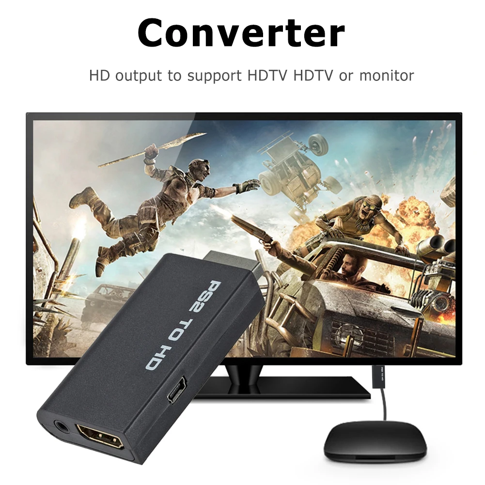Nuevo Adaptador Convertidor De Ps2 A Hdmi