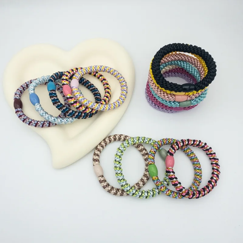 Bandas De Goma Para El Cabello De Arcoíris Para Mujer Bandas De Goma Para El Cabello De Arcoíris Para Mujer