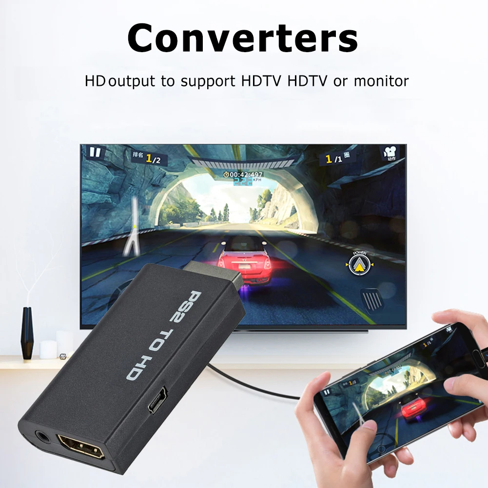 Nuevo Adaptador Convertidor De Ps2 A Hdmi