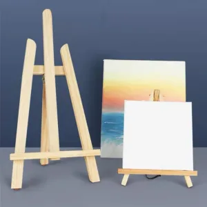 Imagen informativa: Mini estante de madera Natural para trípode | Tiendafiable