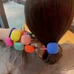 Lindas Bandas Elásticas Acrílicas Coloridas Para El Cabello