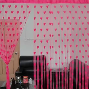 Imagen Informativa: Cortinas Con Linias Con Diseño De Corazon | Tiendafiable