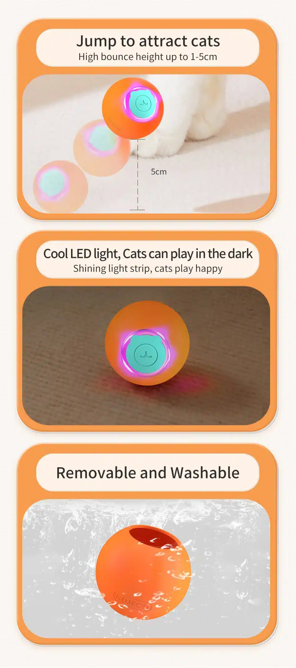 Robeco Pelota de Rebote Interactiva cautivador para Niños
