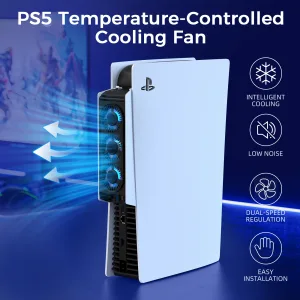 Imagen informativa: Eficaz Ventilador de Refrigeración IINE PS5 con Control | Tiendafiable