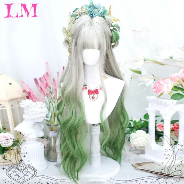 Imagen Informativa: Peluquería De Ensueño: Pelucas Sintéticas Largas Con Flequillo Para Un Look Ondulado Y Feminidad Deslumbrante | Tiendafiable