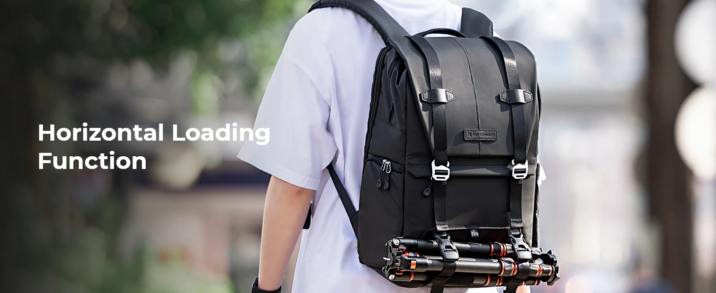 Mochila de viaje ergonómica para cámaras: el compañero perfecto para tus aventuras al aire libre con trípode integrado para Sony, Canon y Nikon.