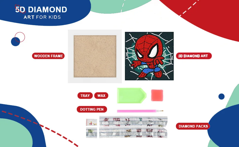 Kits De Pintura Artística De Diamantes De Dibujos Animados