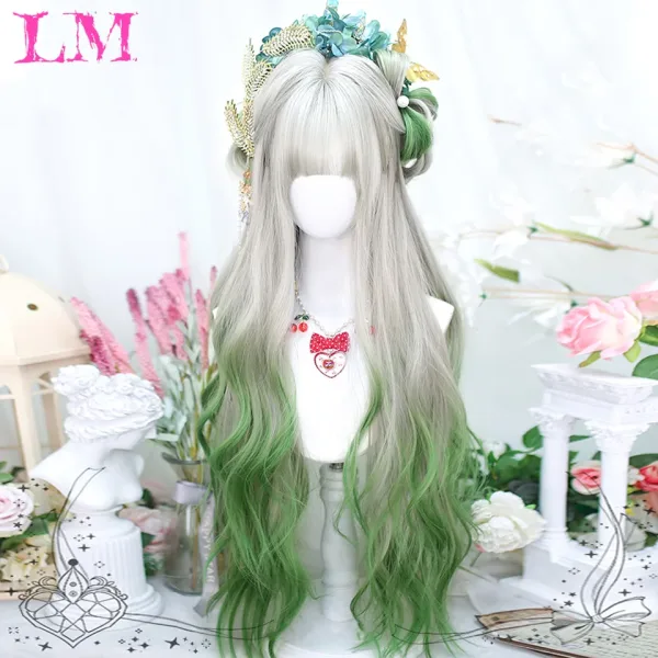 Imagen Informativa: Peluquería De Ensueño: Pelucas Sintéticas Largas Con Flequillo Para Un Look Ondulado Y Feminidad Deslumbrante | Tiendafiable