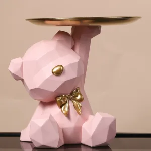 Imagen informativa: Llavero de Oso Geométrico: Elegancia Esencial | Tiendafiable