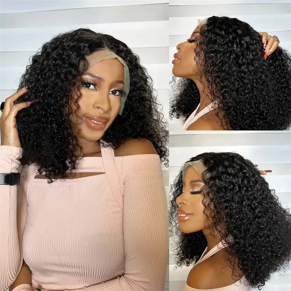 Corte Bob Negro Con Rizos Profundos: Un Estilo Que Sorprende