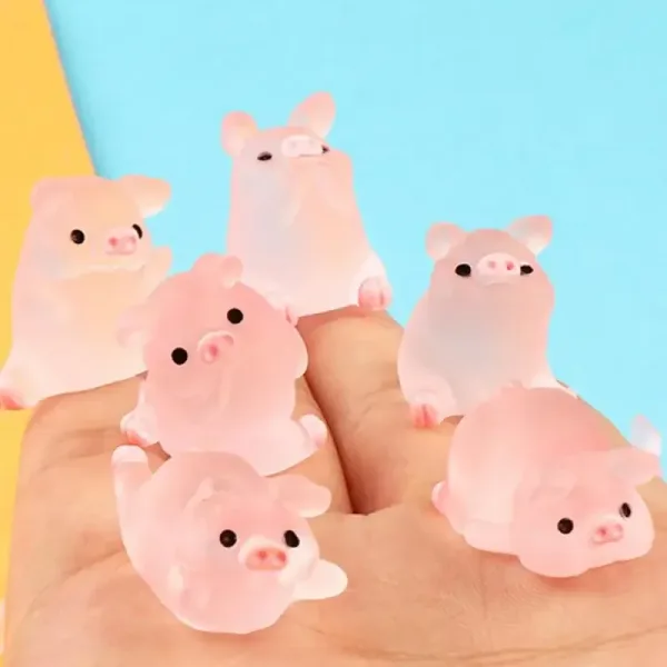 Imagen informativa: Mini cerdo luminoso de resina: para tu hogar | Tiendafiable