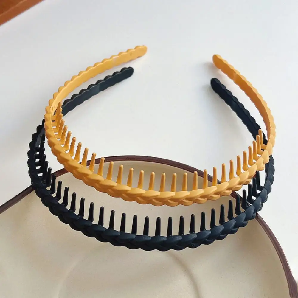 Aro De Pelo Mate Con Dientes Acrílicos: Estilo Aro De Pelo Mate Con Dientes Acrílicos: Estilo