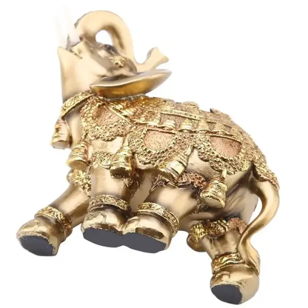 Imagen Informativa: Estatua De Elefante Dorado: Símbolo De Suerte Formidable | Tiendafiable