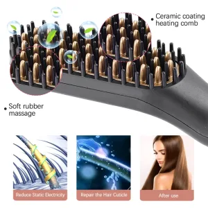 Imagen informativa: Peine Eléctrico Majestuoso: Cuidado Capilar Masculino | Tiendafiable
