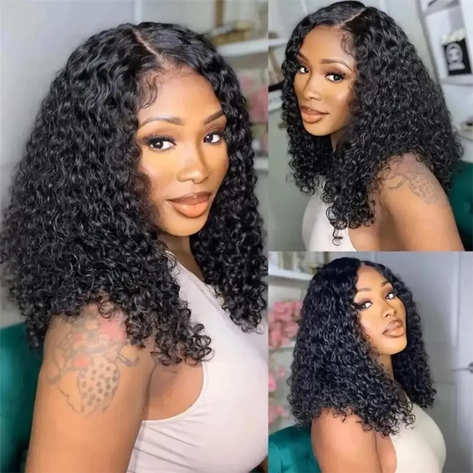 Corte Bob Negro Con Rizos Profundos: Un Estilo Que Sorprende