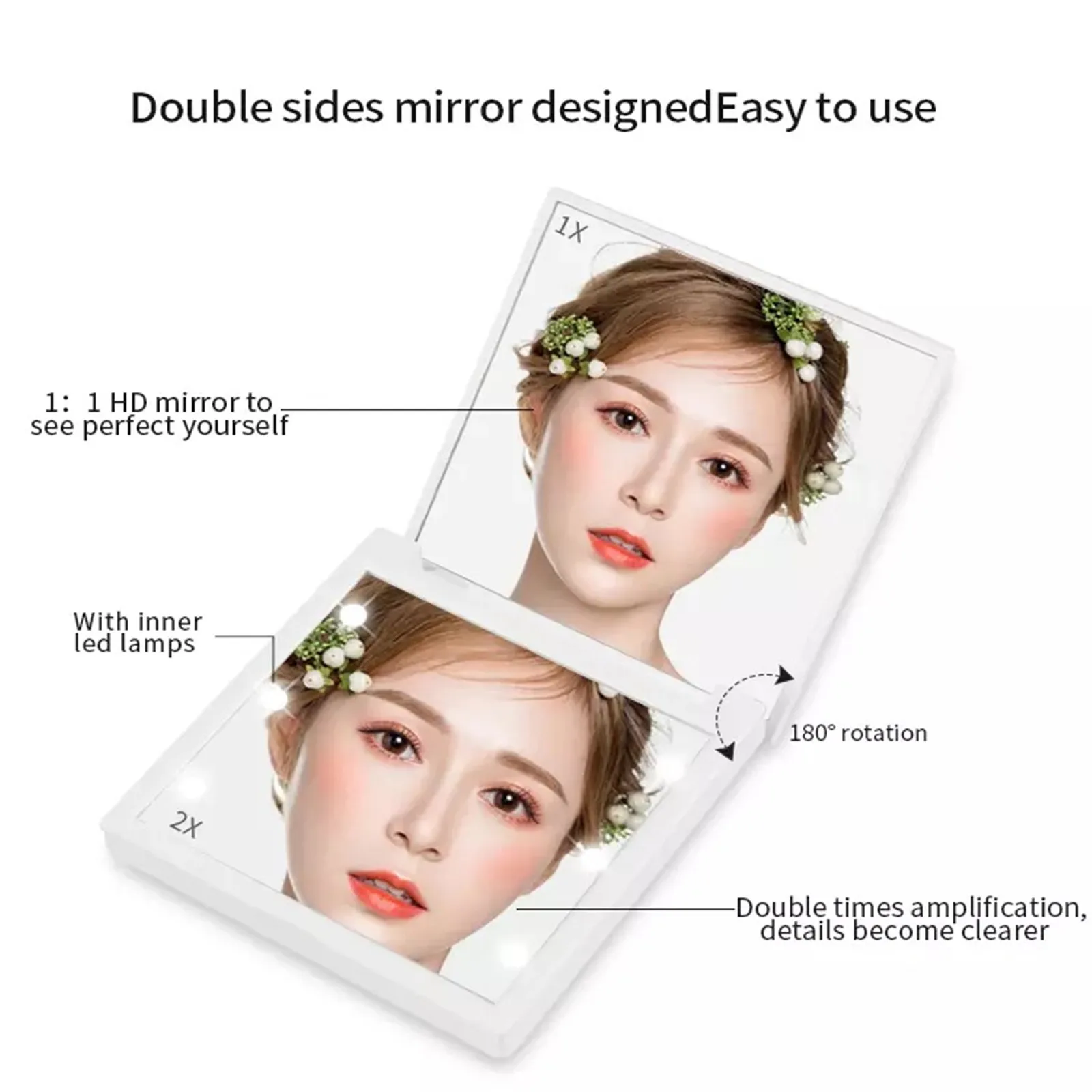 Hermoso Espejo De Maquillaje Con Iluminación Led Hermoso Espejo De Maquillaje Con Iluminación Led