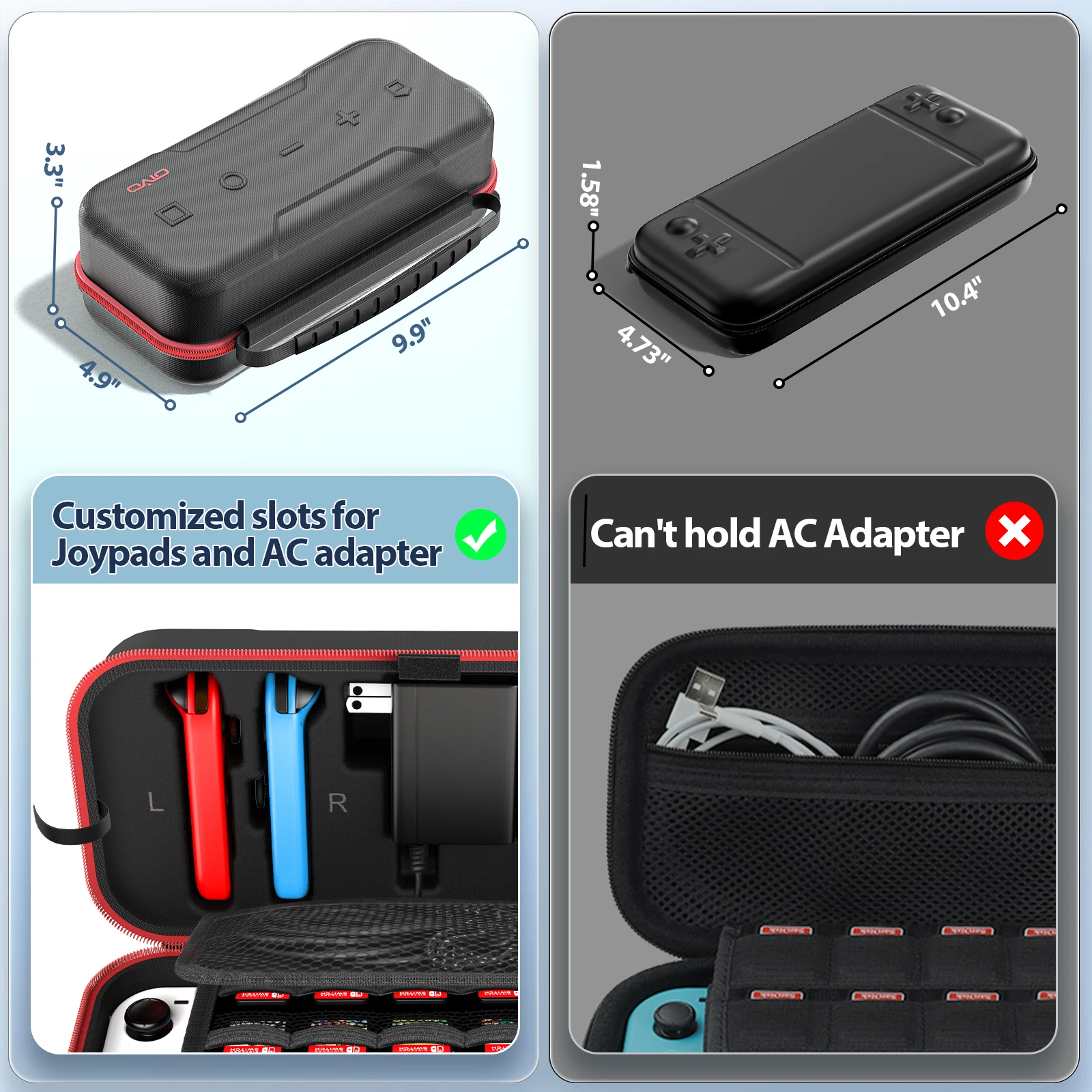 Amplia Mochila De Protección Para Nintendo Switch Oled: Estuche Portátil Impermeable Y Resistente A Arañazos Para Tus Aventuras De Juego.