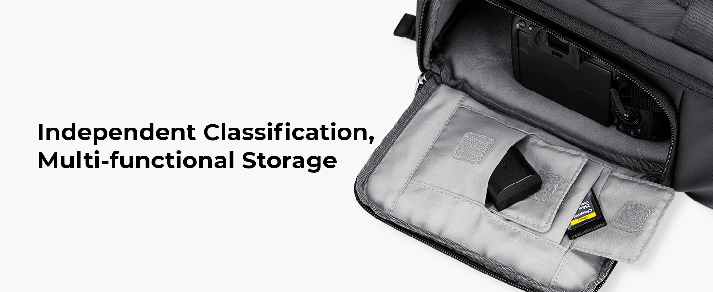 Mochila de viaje ergonómica para cámaras: el compañero perfecto para tus aventuras al aire libre con trípode integrado para Sony, Canon y Nikon.