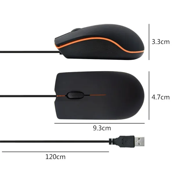 Imagen informativa: Nuevo Mouse Óptico Negro de Alta Precisión | Tiendafiable