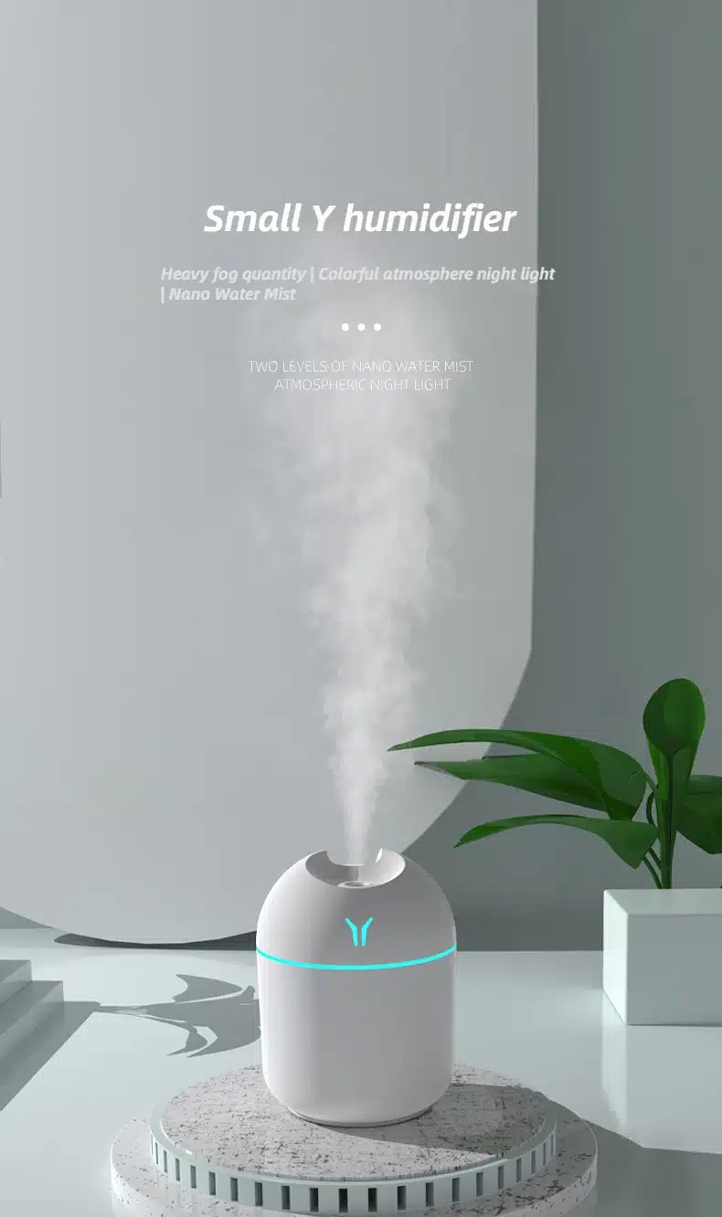 Transformador Mini Humidificador de Aire Portátil para Hogar