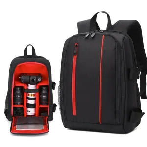 Imagen informativa: «Explora el Mundo con Estilo: Mochila Impermeable Multifuncional para Cámaras DSLR» | Tiendafiable
