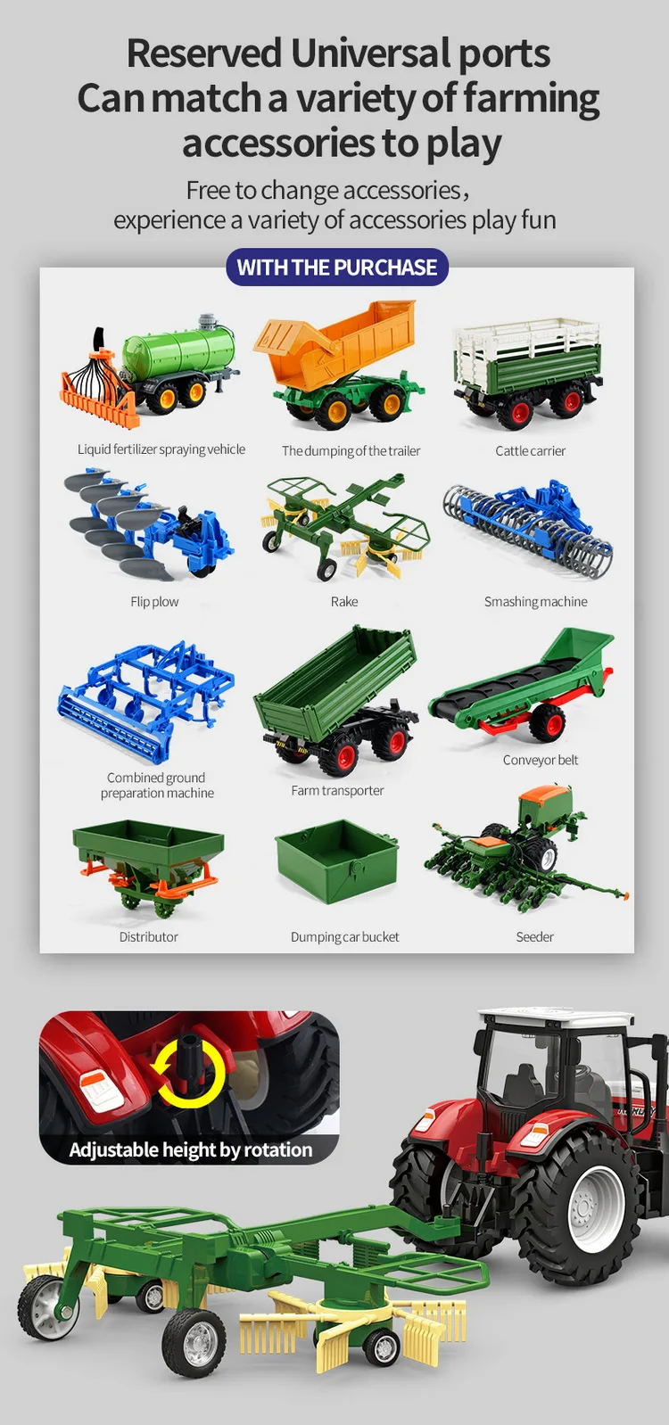 Tractor Con Control Remoto Genial Para Niños Tractor Con Control Remoto Genial Para Niños