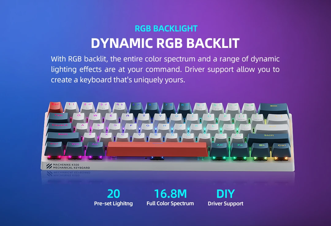 Hermoso Teclado Para Juegos Mecánico Machenike